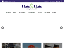 Tablet Screenshot of hatsandhats.net